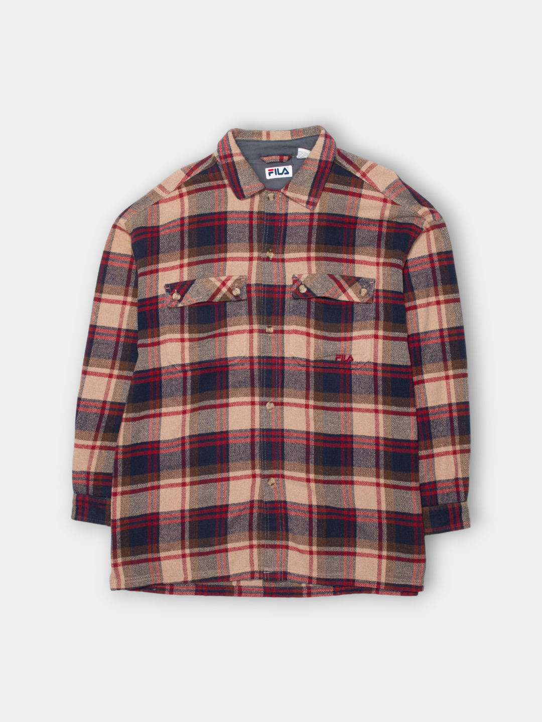 90s FILA Light Flannel Shirt (XXL)
