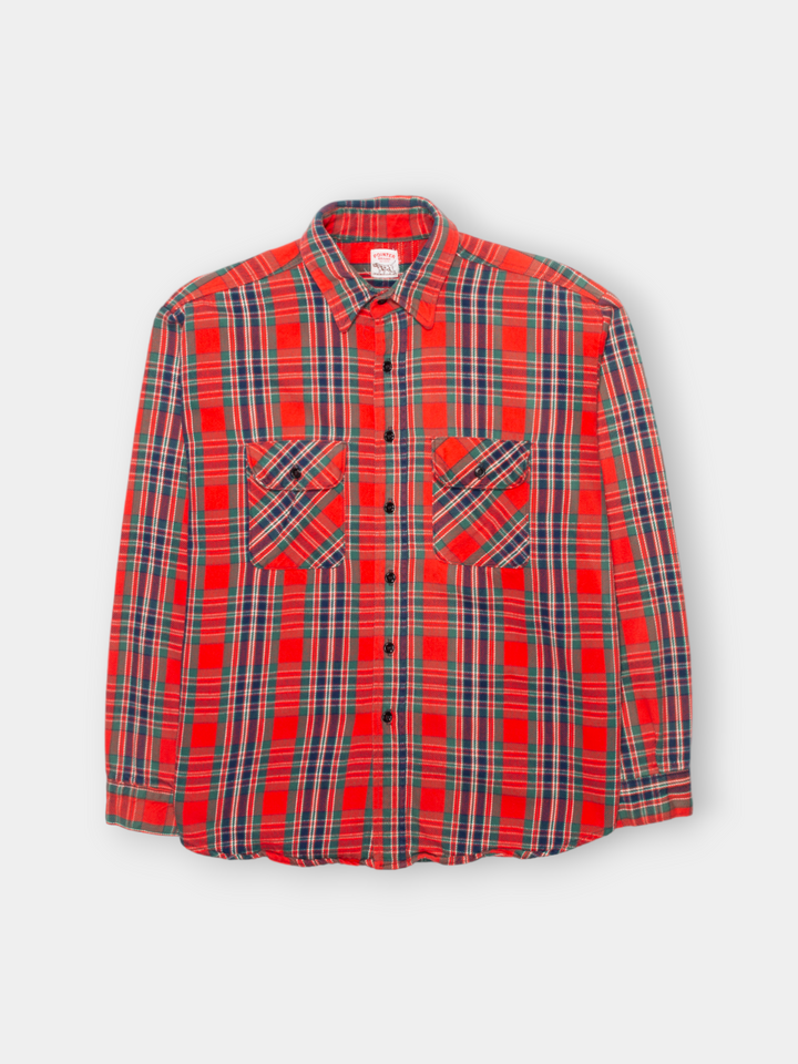 80s Pointer Workwear Flannel Shirt (L)