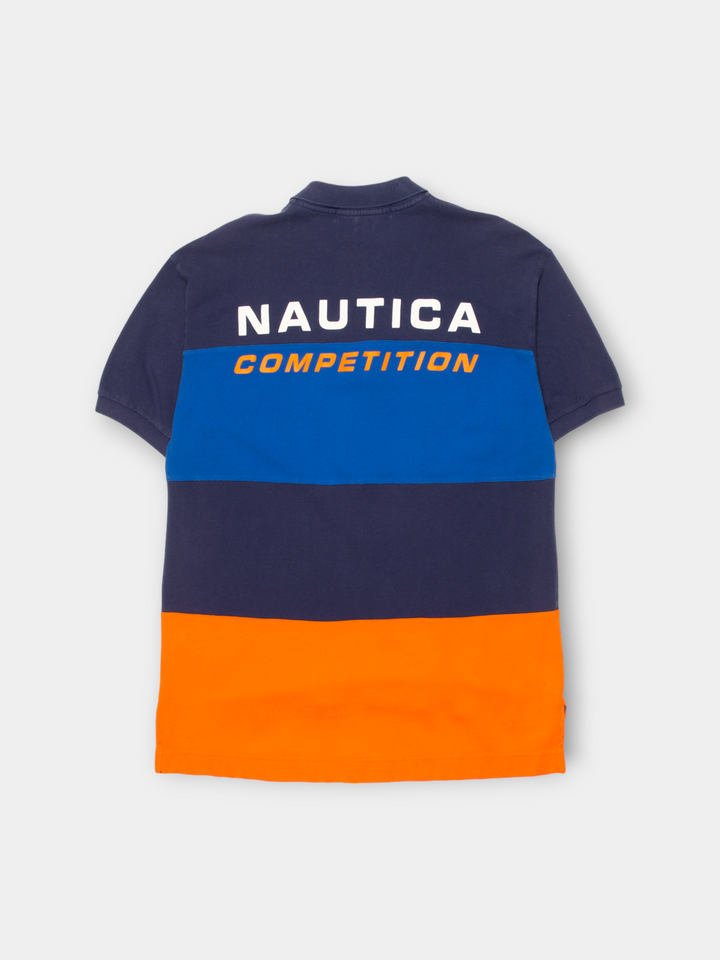 90s Nautica Spell Out Polo (M)