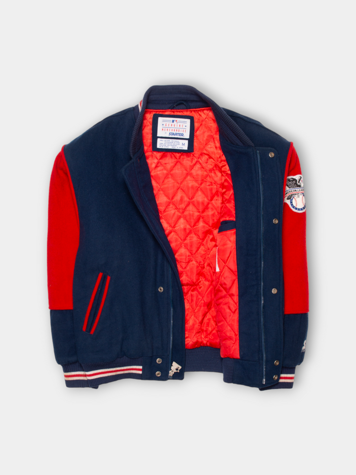 90s Boston Red Sox Fleece Varsity Jacket (M)