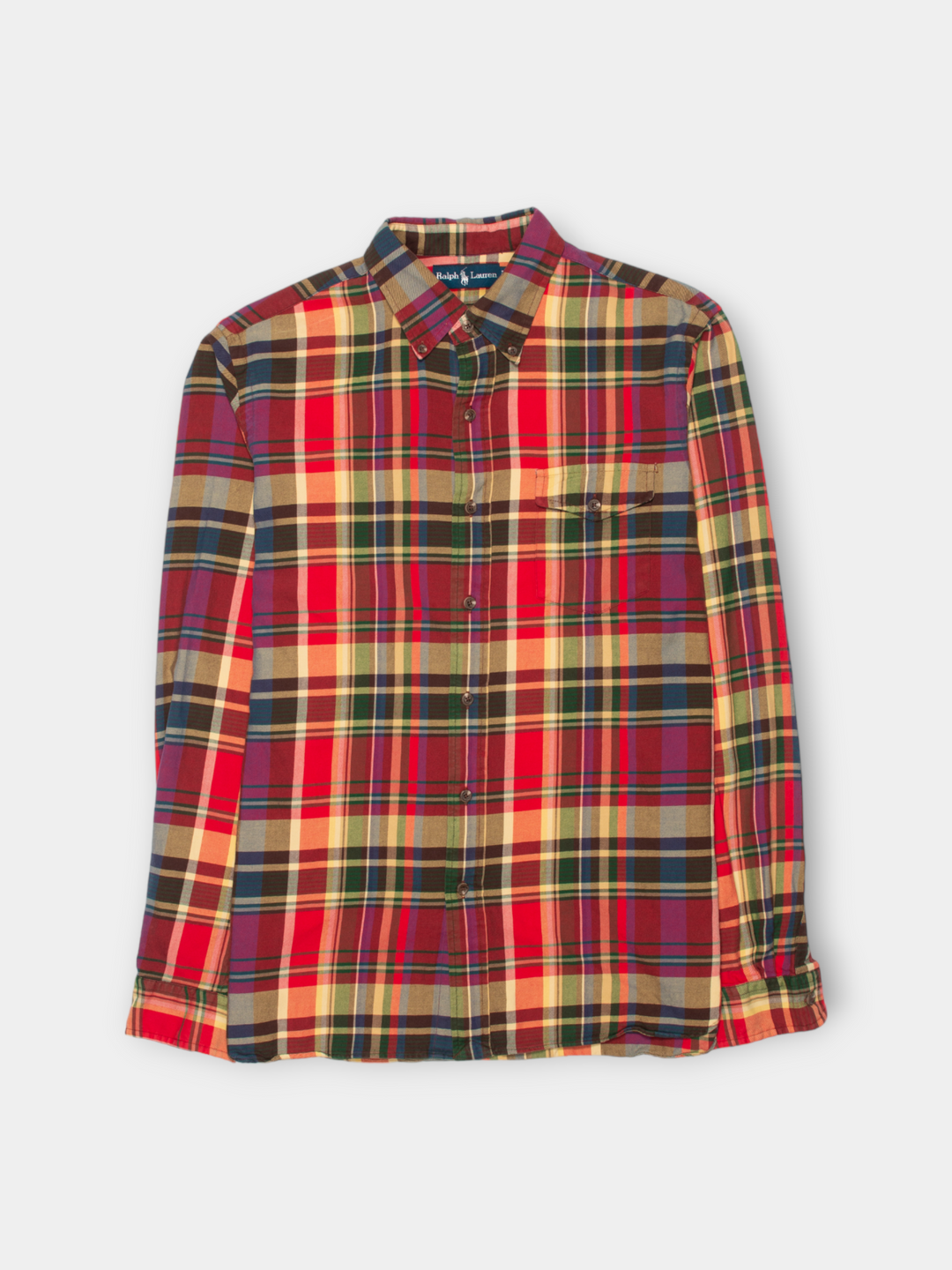 90s Ralph Lauren Heavy Plaid Shirt (L)