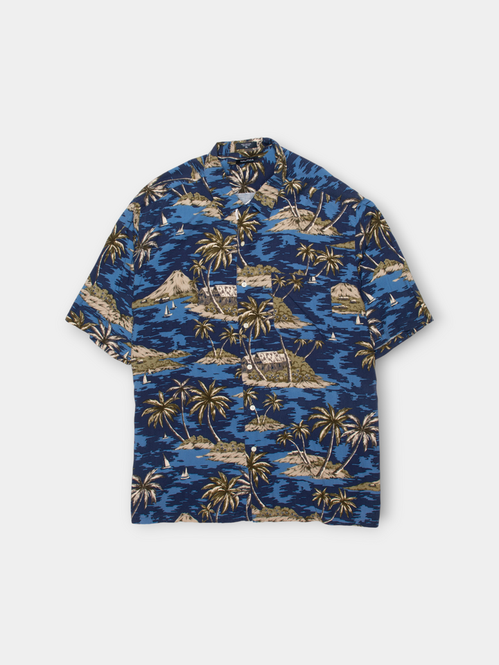 90s Nautica Vacation Shirt (XXL)