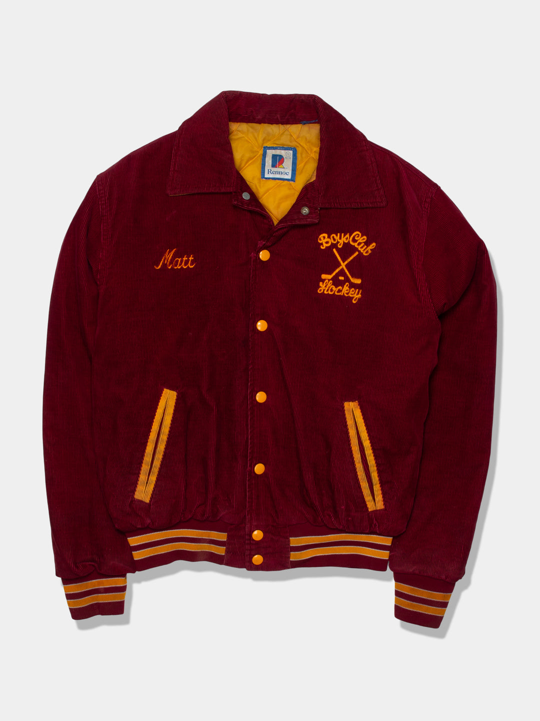 70s Corduroy Collegiate Varsity Jacket (XS)