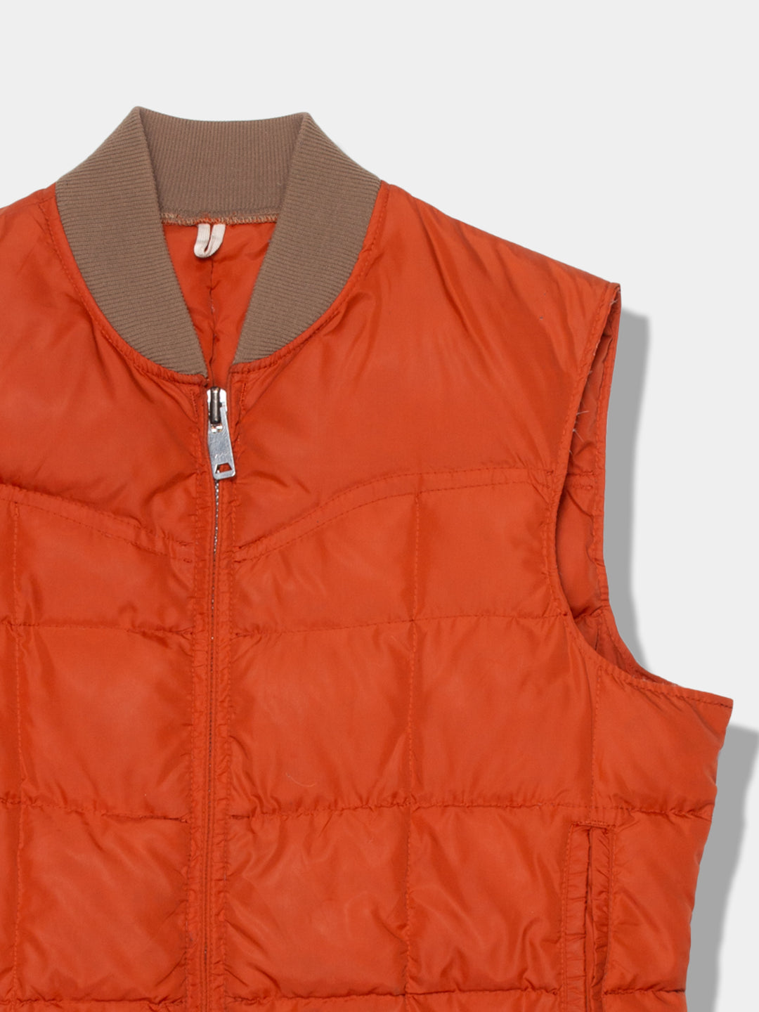 80s Contrast Hunting Puffy Gillet (L)