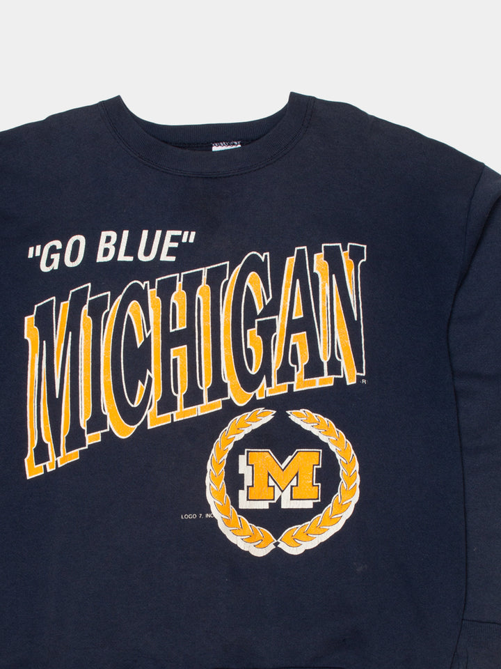 90s Michigan Go Blue Collegiate Sweat (M)