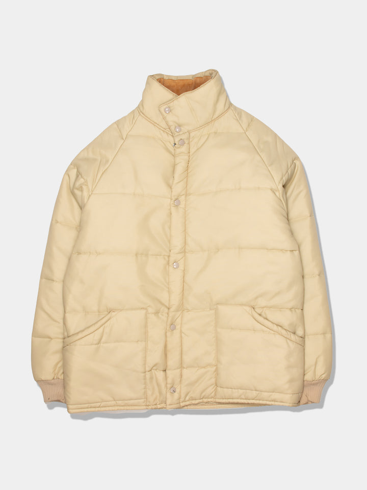 70s K Brand Cream Puffer Jacket (XL)