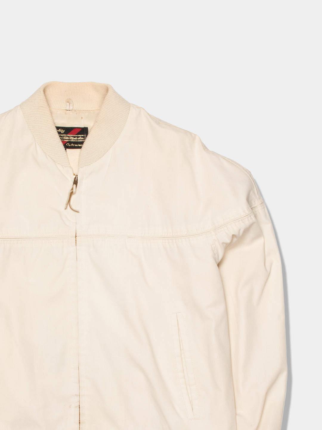 80s Sears Cream Harrington Jacket (M)