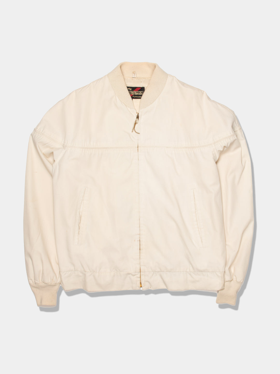 80s Sears Cream Harrington Jacket (M)