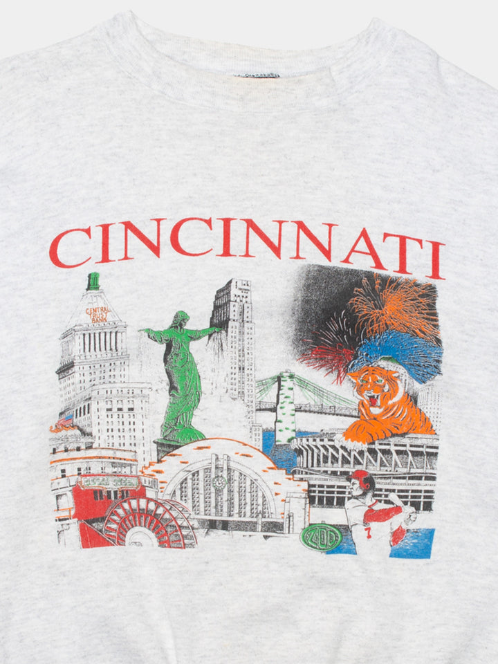 90s Cincinnati Graphic Sweat (M)