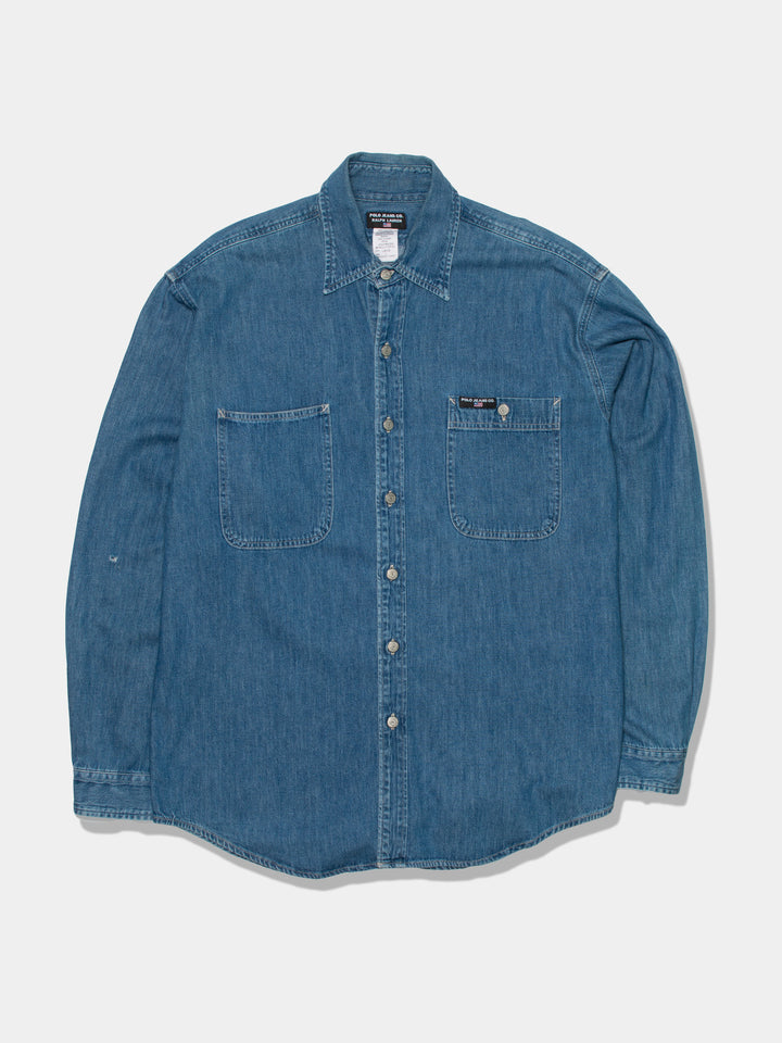 90s Ralph Lauren Denim Shirt (XL)