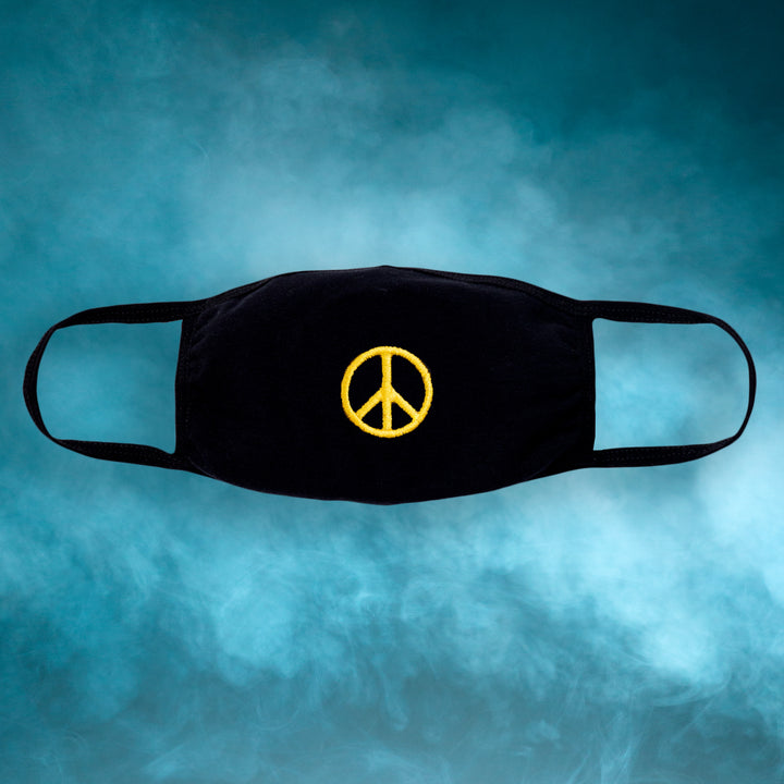 Peace Embroidered Face Mask