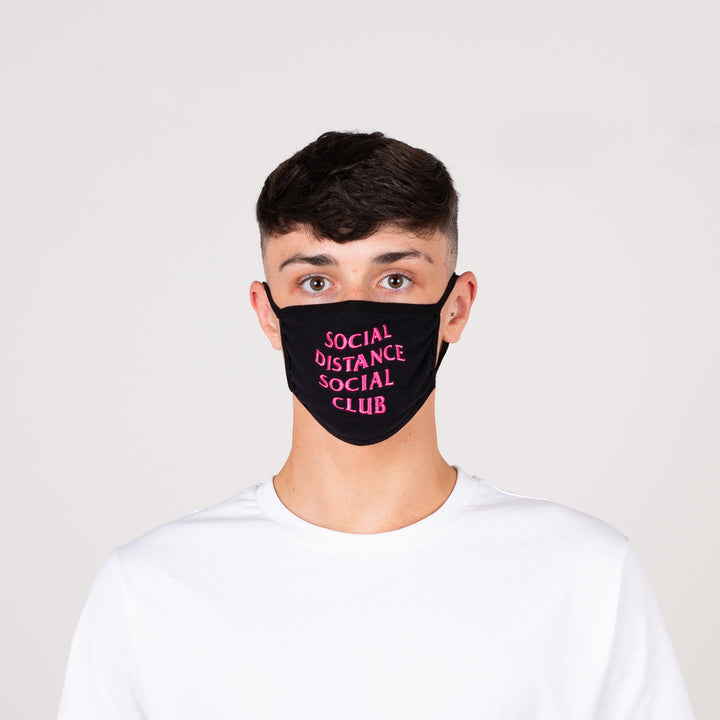 Social Embroidered Face Mask