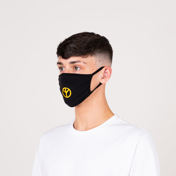 Peace Embroidered Face Mask
