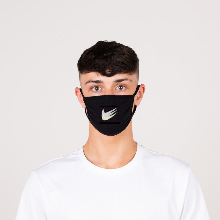 Three Tick Embroidered Face Mask